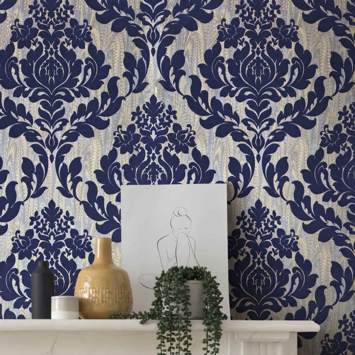 1838 Wallcoverings Faversham Behang 1602-101-03 - LAB COLOUR THE WORLD