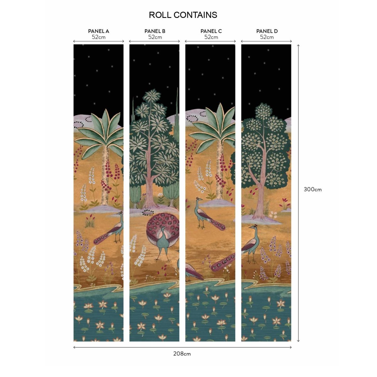 1838 Wallcoverings Garland of Ragini Behang 2412-183-02 - LAB COLOUR THE WORLD