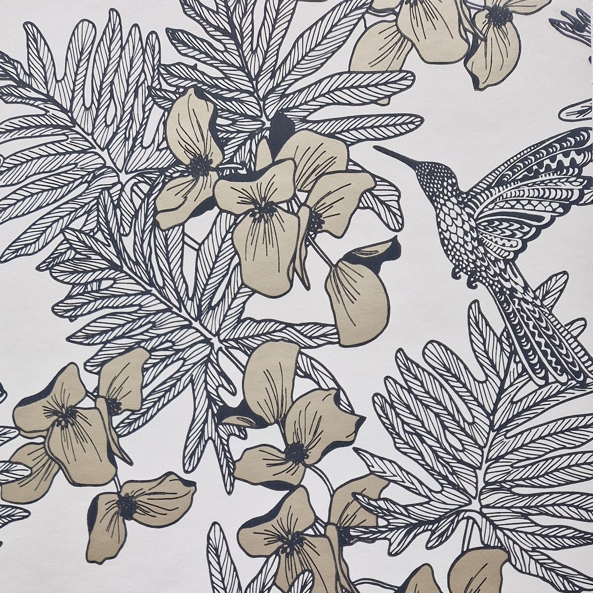 1838 Wallcoverings Hummingbird Behang 1804-117-06 - LAB COLOUR THE WORLD