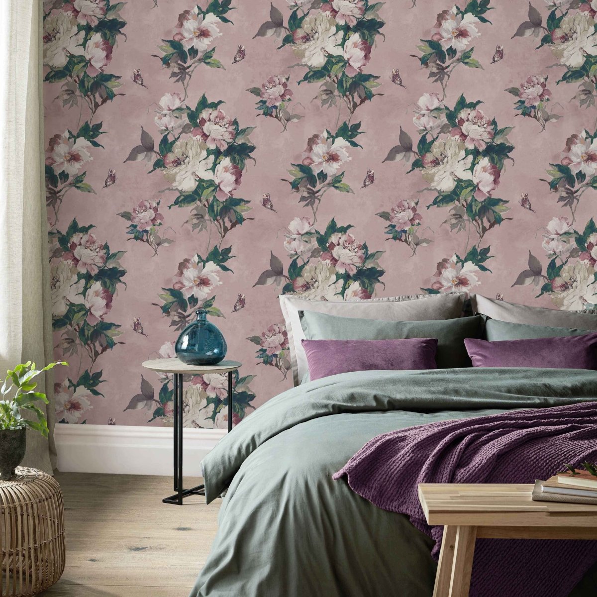 1838 Wallcoverings Madama Butterfly Behang 1703-108-02 - LAB COLOUR THE WORLD