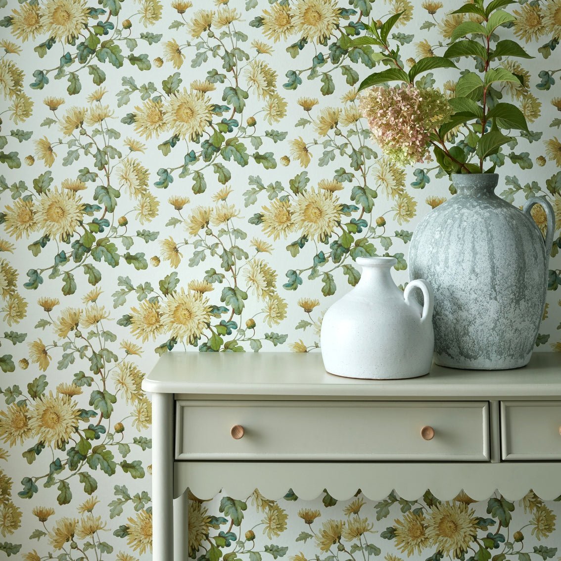 1838 Wallcoverings V&A Decorative Papers III Charlotte Behang 2513-190-01 - LAB COLOUR THE WORLD