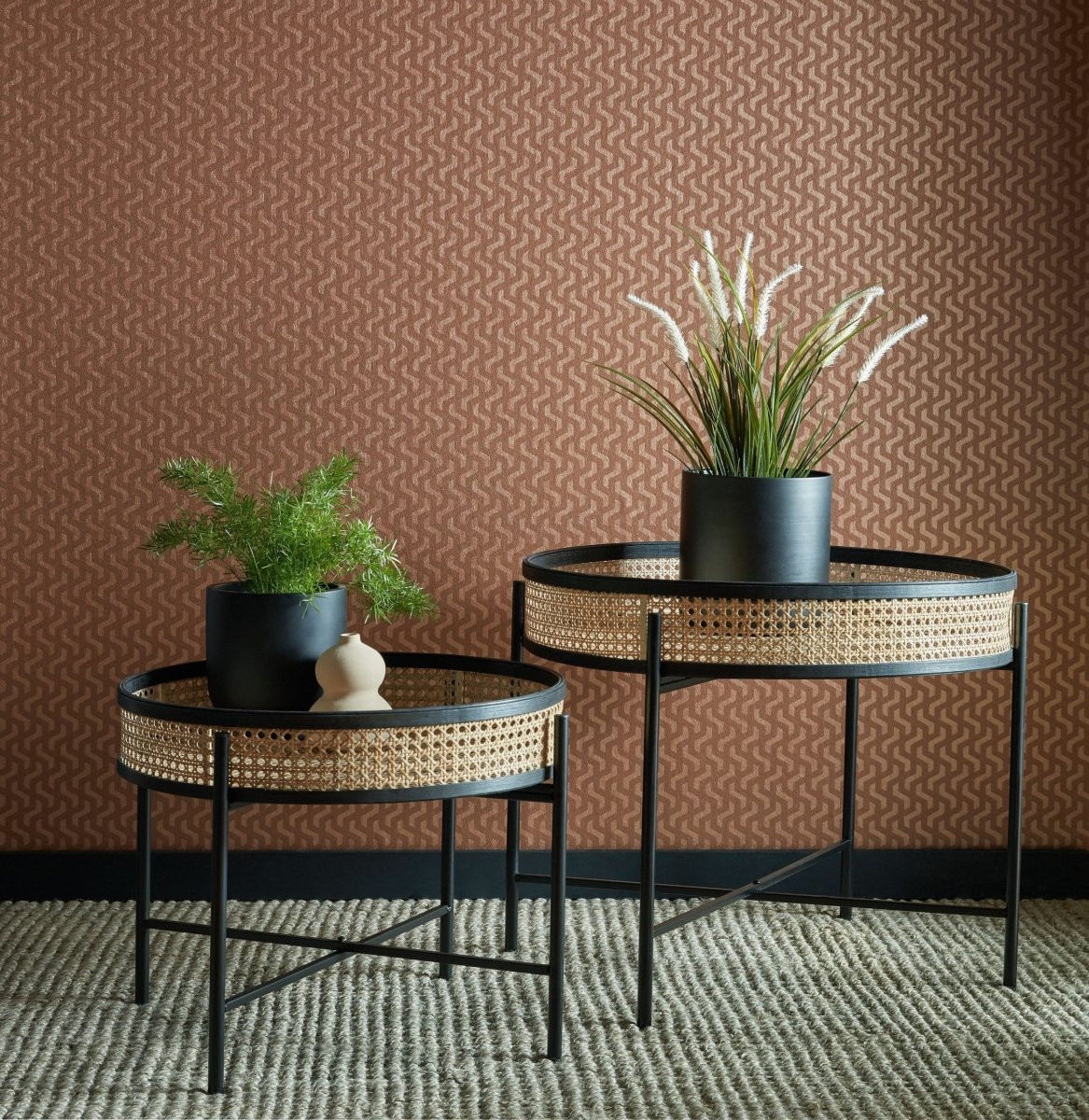 1838 Wallcoverings Willow Rattan Behang 2008-147-02 - LAB COLOUR THE WORLD