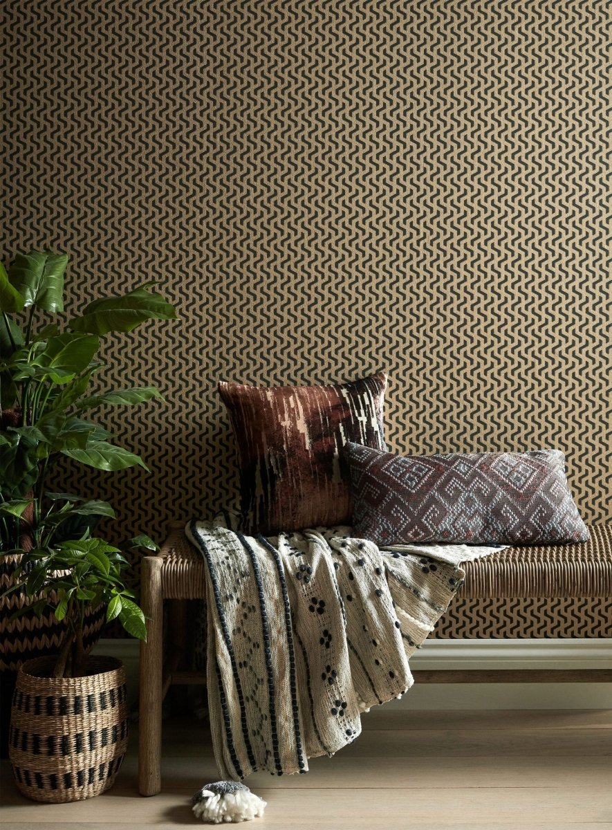 1838 Wallcoverings Willow Rattan Bracken Behang 2008-147-01 - LAB COLOUR THE WORLD