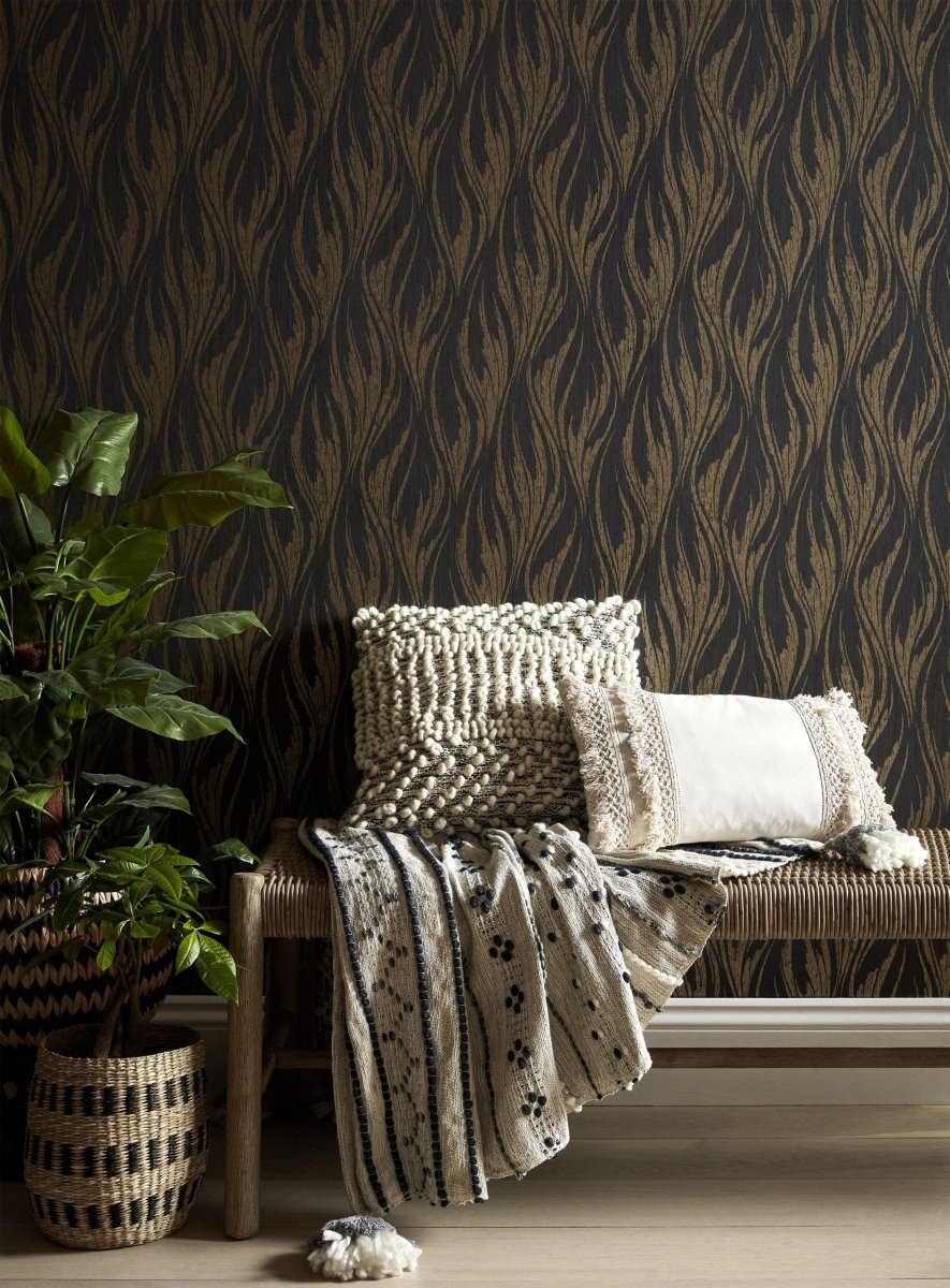 1838 Wallcoverings Willow Ripple Bracken Behang 2008-146-01 - LAB COLOUR THE WORLD