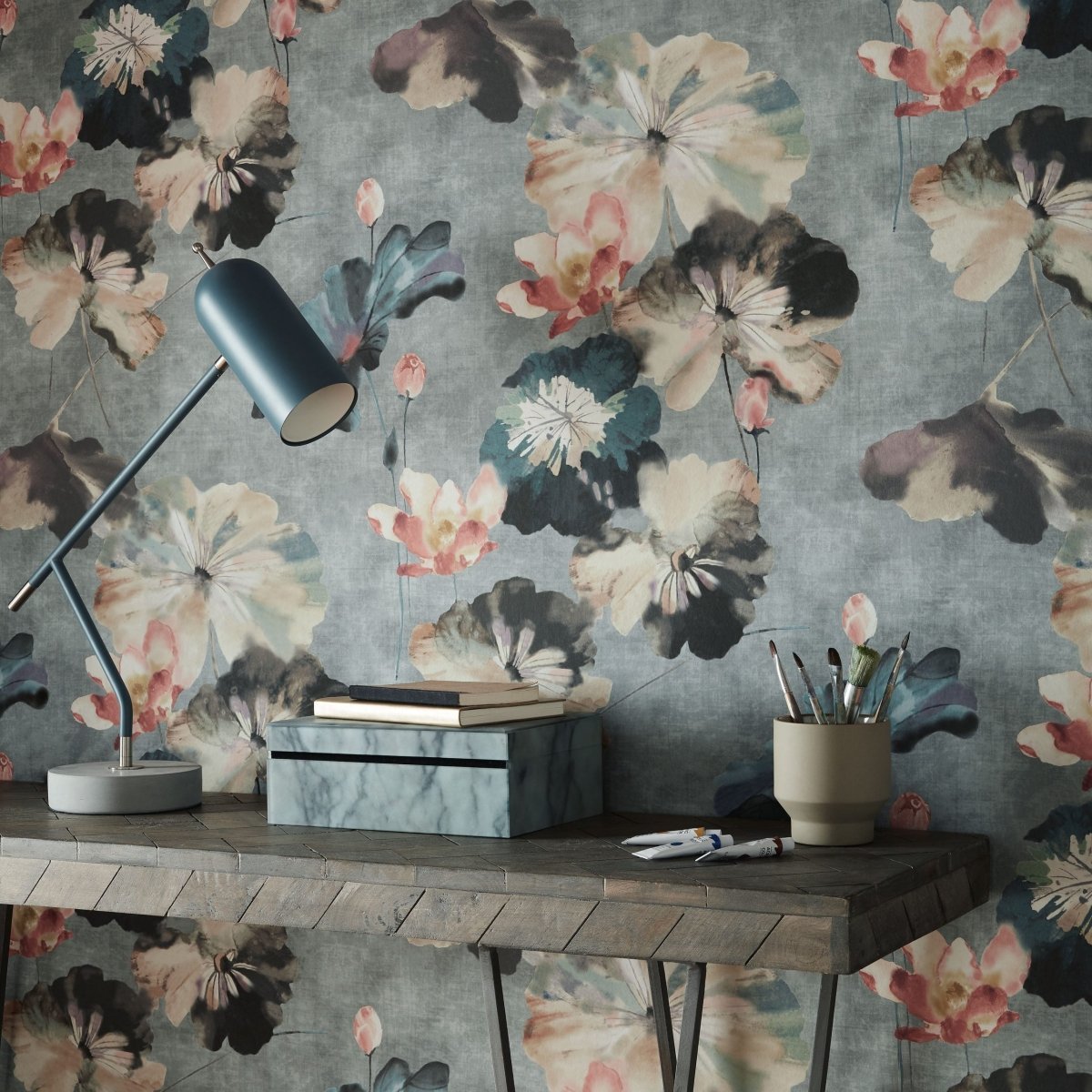 1838 Wallcoverings Willow Water Lilies Behang 2008-143-02 - LAB COLOUR THE WORLD