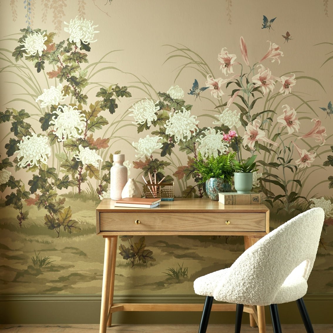 1838 Wallcoverings Wisteria Bloom Behang 2513-191-01 - LAB COLOUR THE WORLD