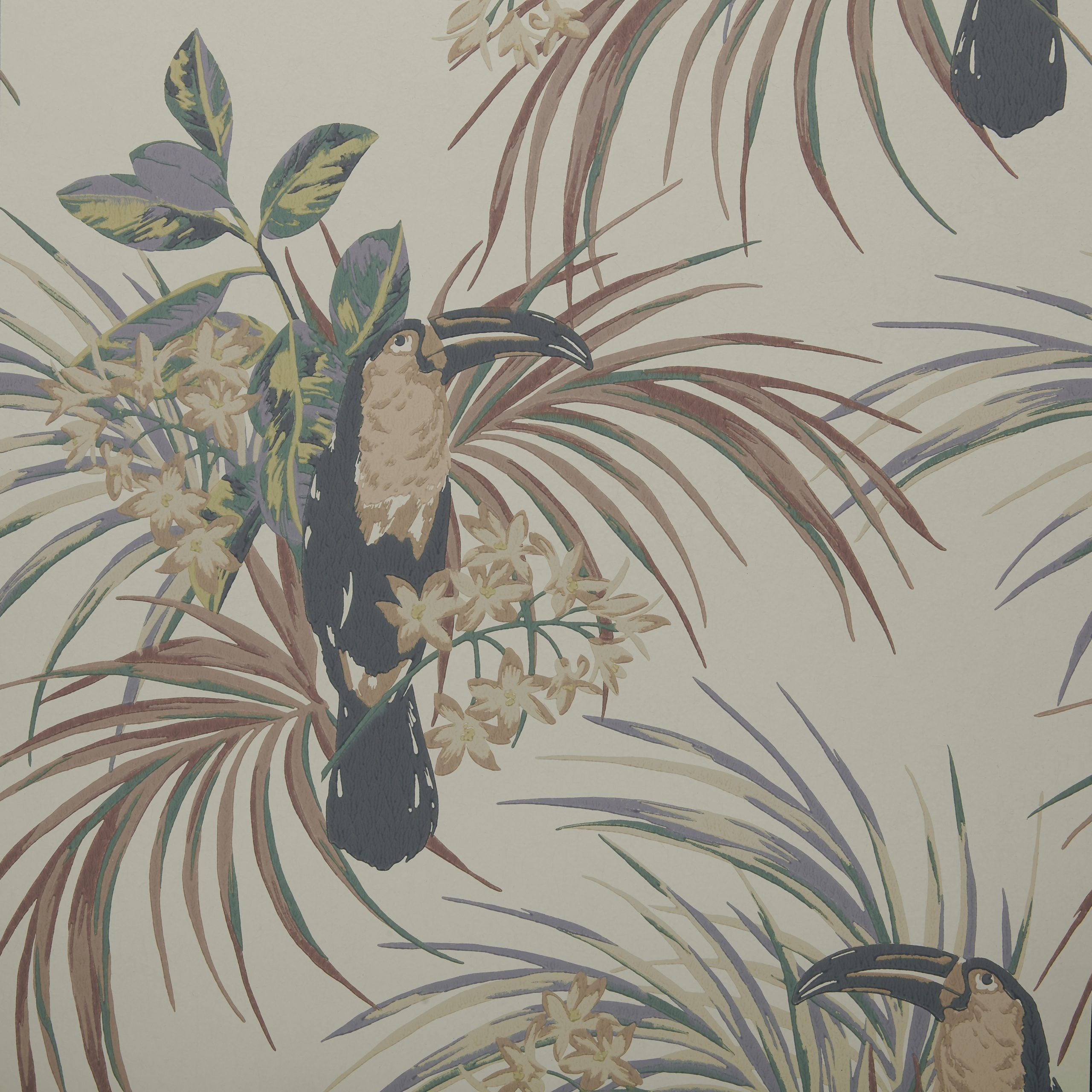 1838 Wallcoverings Le Toucan Amber Glow Behang 1907-135-04 - Orange