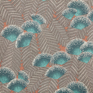 1838 Wallcoverings Clarice Behang 1907-138-04 - Cantaloupe Green