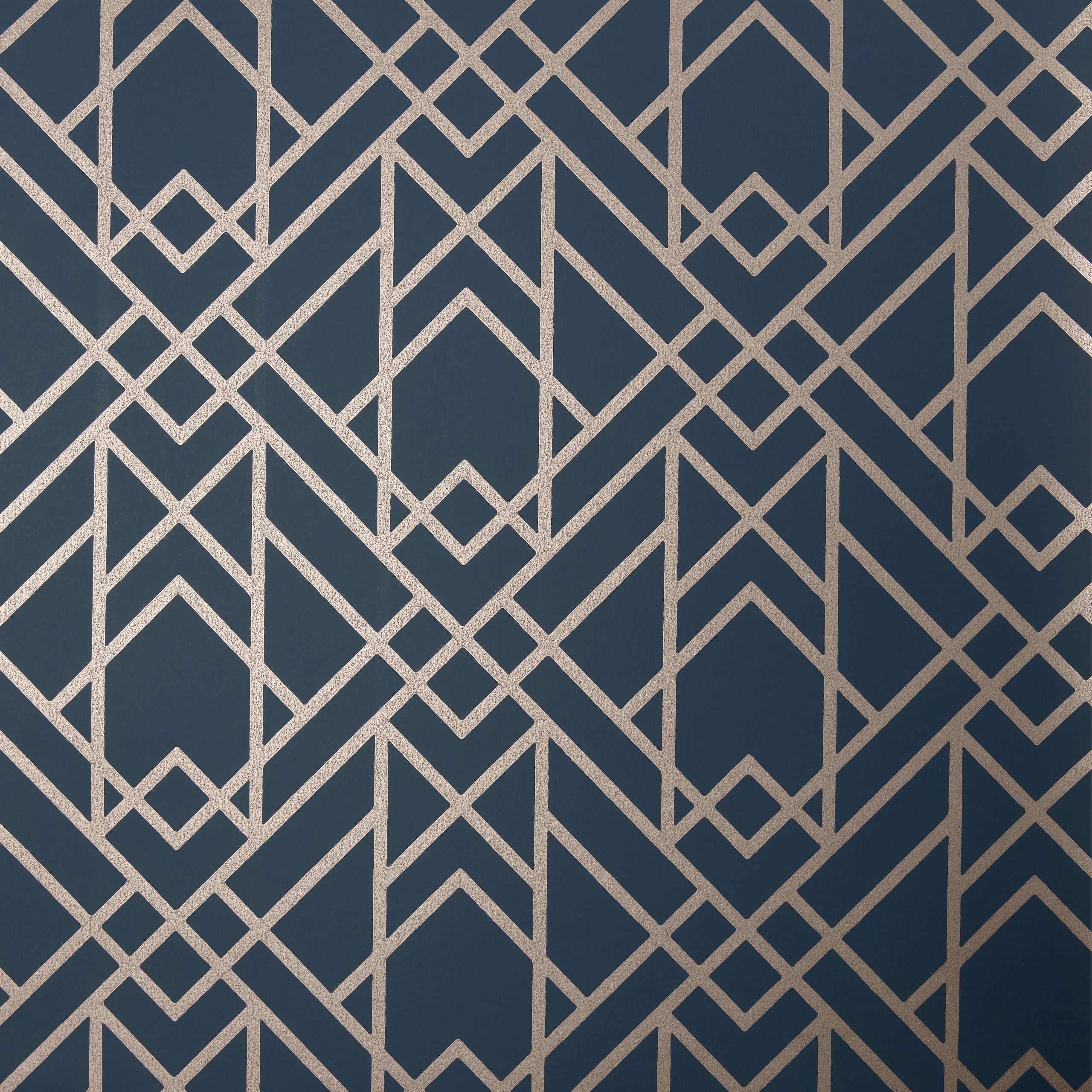 1838 Wallcoverings Metro Behang 1907-140-01 - Midnight Blue