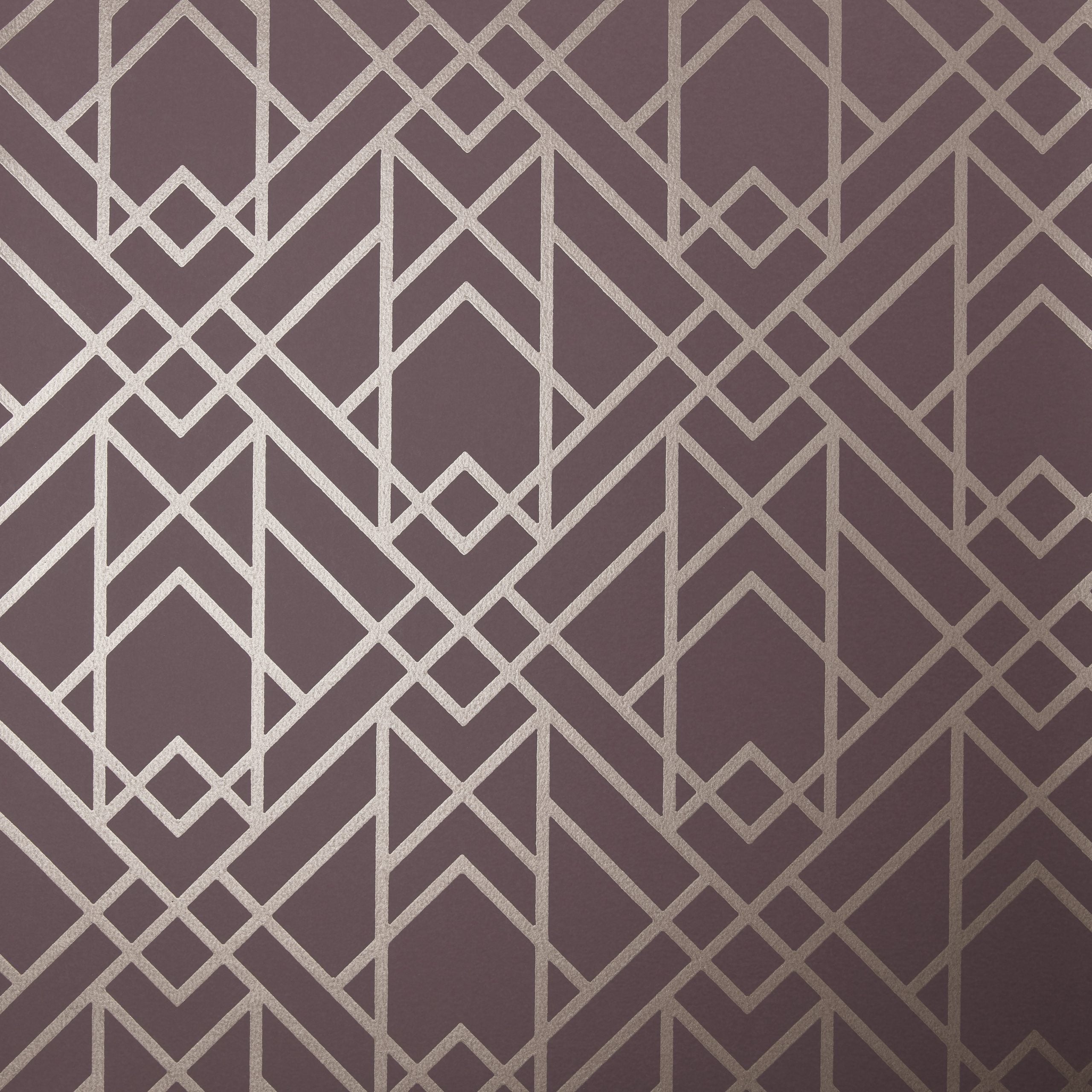 1838 Wallcoverings Metro Cassis Behang 1907-140-02 - Purple