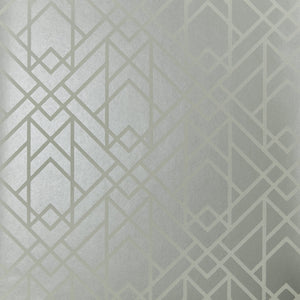 1838 Wallcoverings Metro Behang 1907-140-05 - Soft Grey Silver