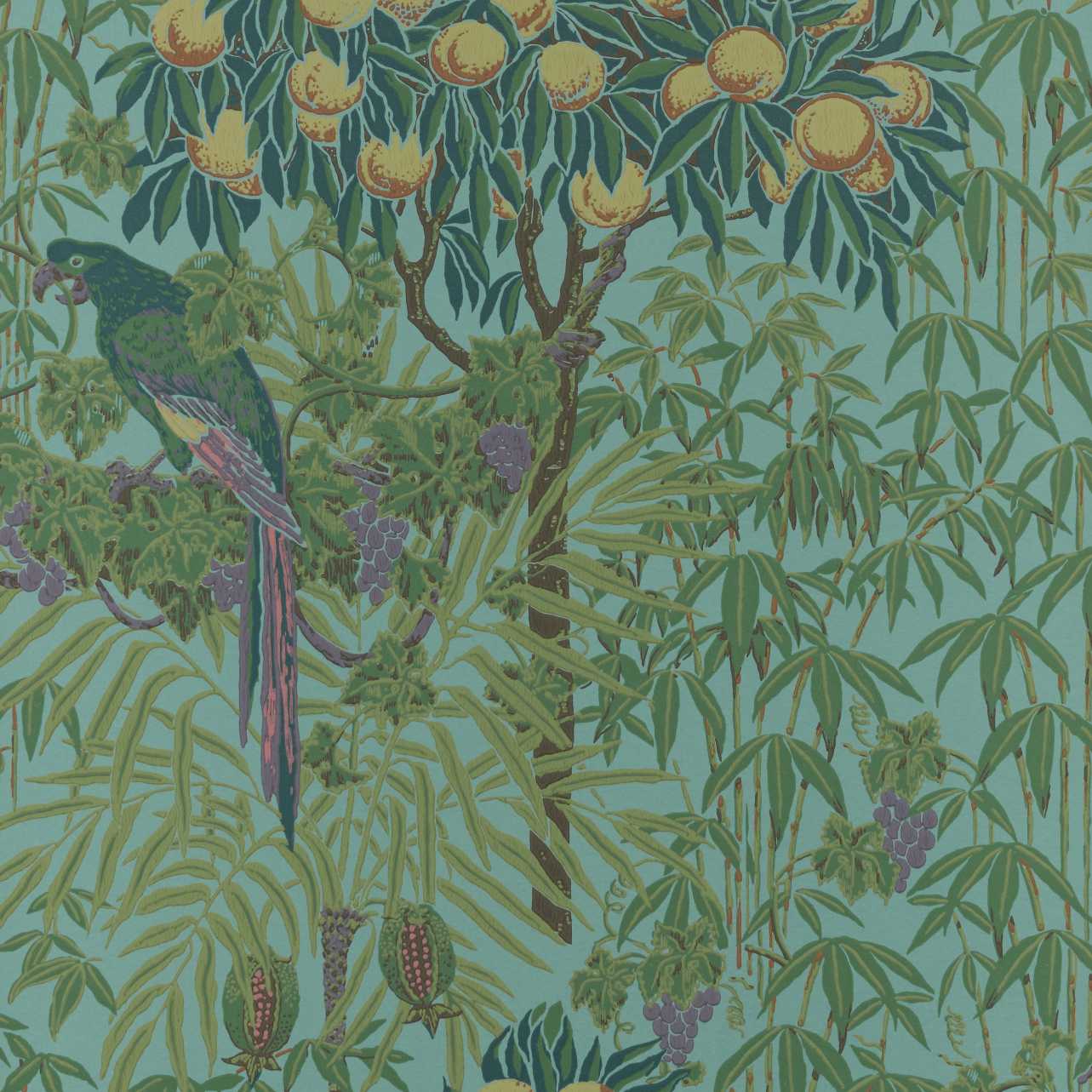 1838 Wallcoverings Macaw Behang 2311-167-04 - Teal