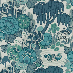 1838 Wallcoverings Mandarin Garden Behang 2311-169-01 - Mist Blue