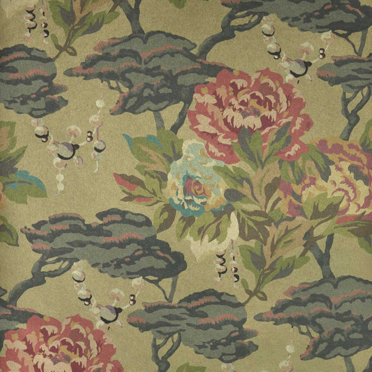 1838 Wallcoverings Paeonia Behang 2311-170-03 - Lacquer Gold