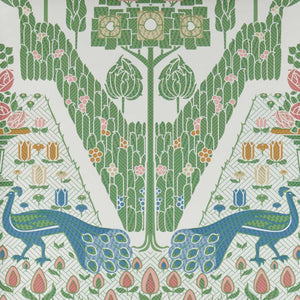 1838 Wallcoverings Peacock Topiary Behang 2311-172-02 - Fern Green