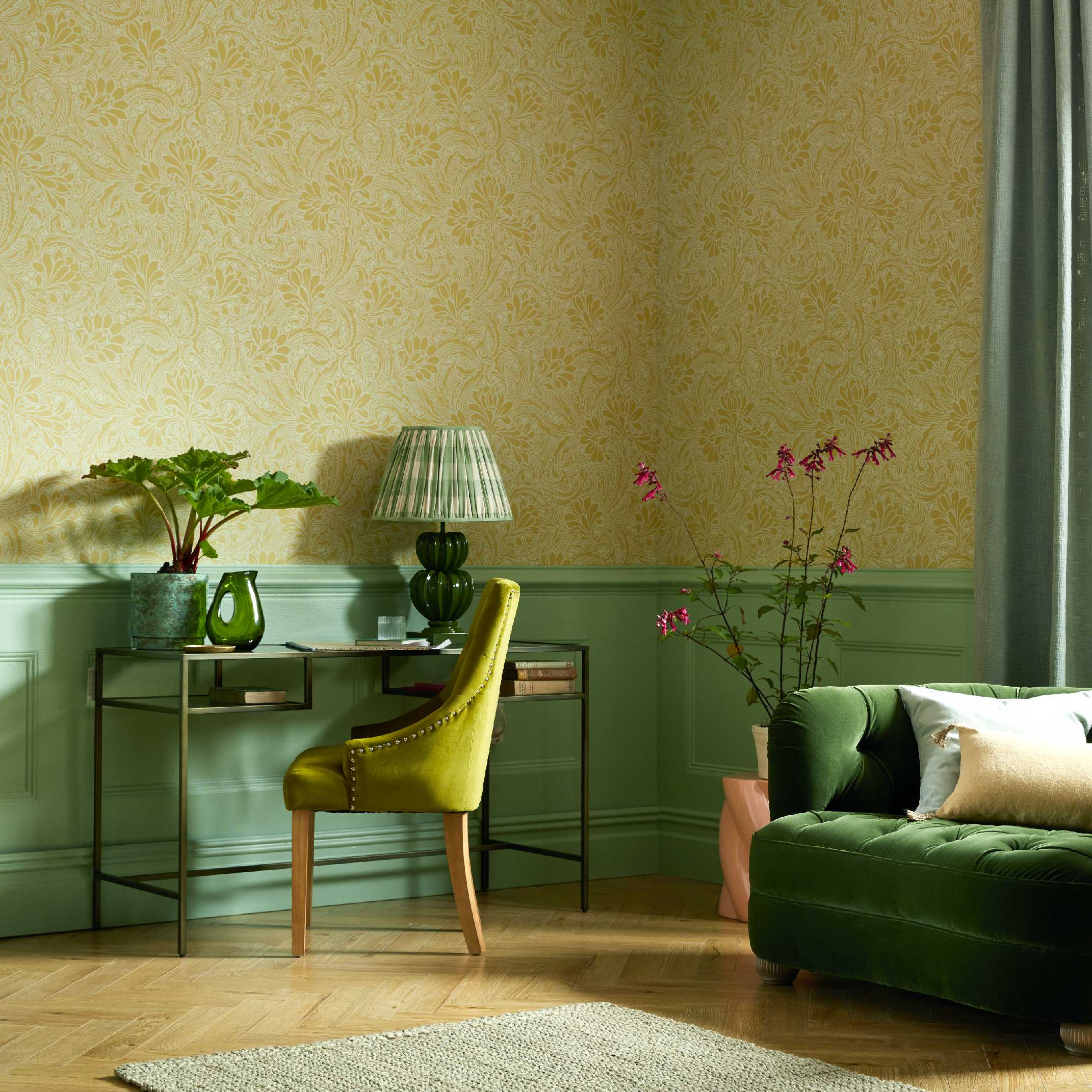 1838 Wallcoverings Eden Behang 2311-173-02 - Mellow Yellow