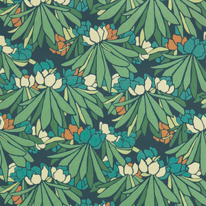 1838 Wallcoverings Rhododendron Behang 2412-176-03 - Forest Green
