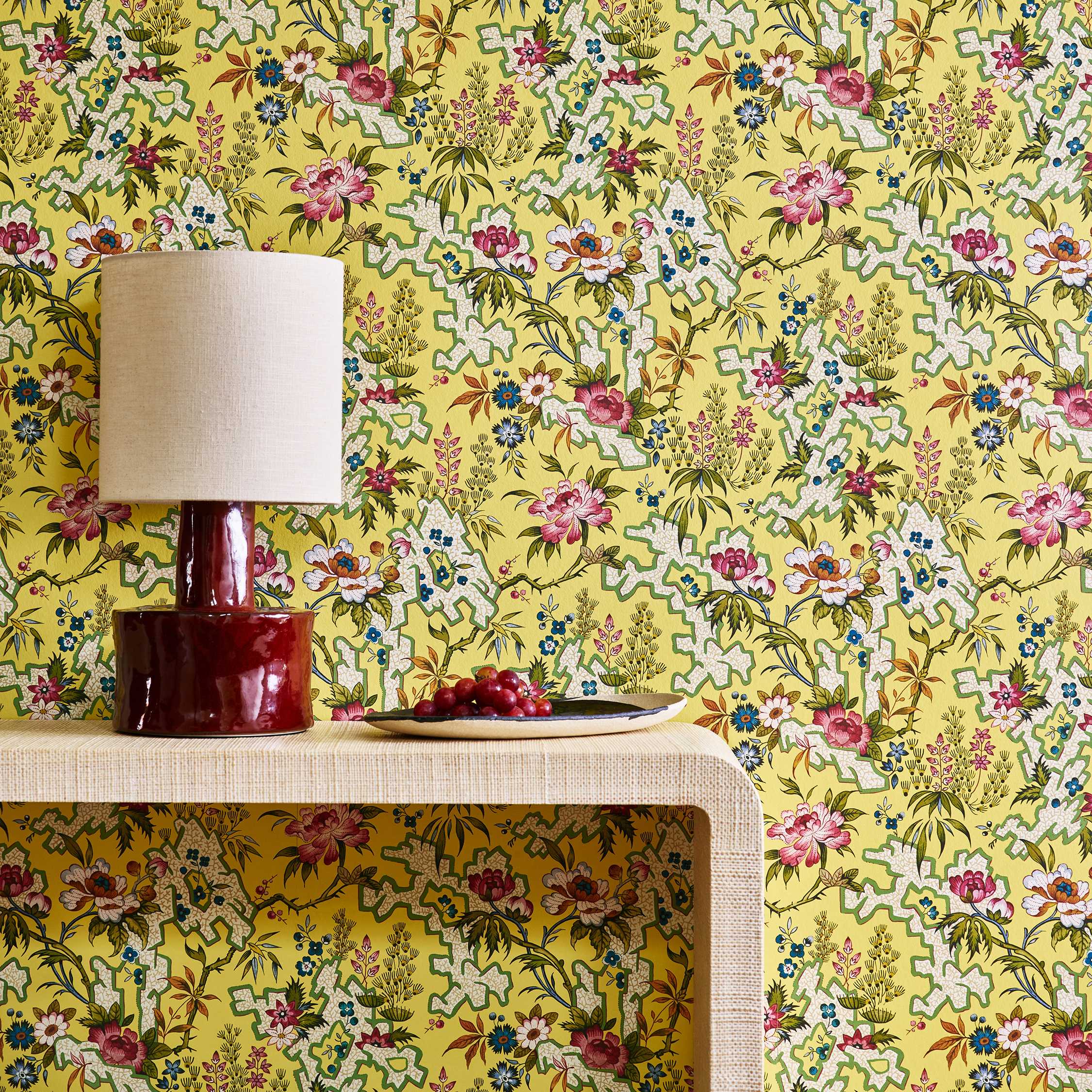 1838 Wallcoverings Kilburn's Maze Behang 2412-180-01 - Yellow