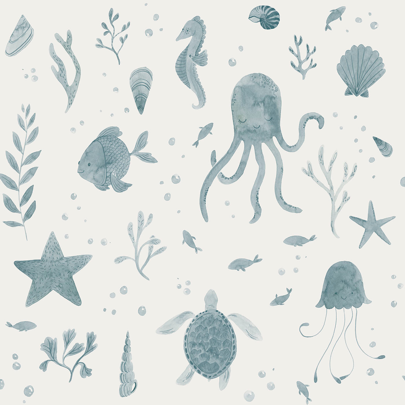 Sandberg Della Behang 243-36 - Ocean Blue