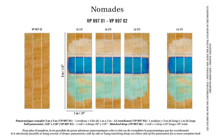 Extra rol voor ÉLITIS Tangka_VP897-01 Patroon Nomades VESTINGH