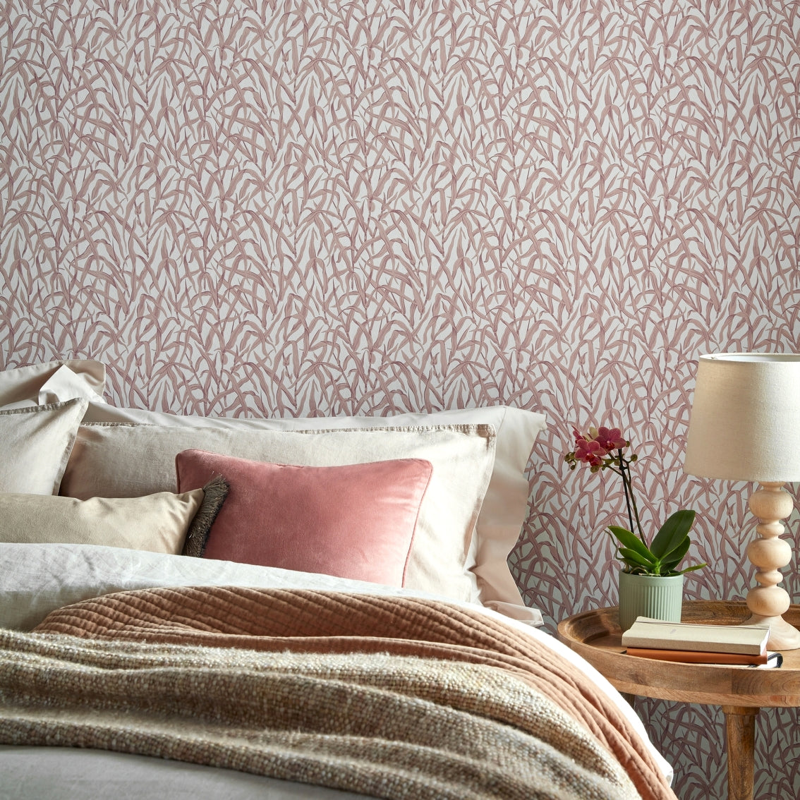 1838 Wallcoverings Ornamental Grasses Behang 2513-185-03 - Rose Pink