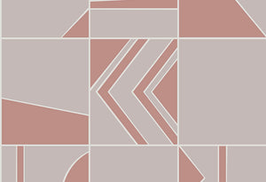 HookedOnWalls Tinted Tiles Groove behang 29041Afbeelding 1