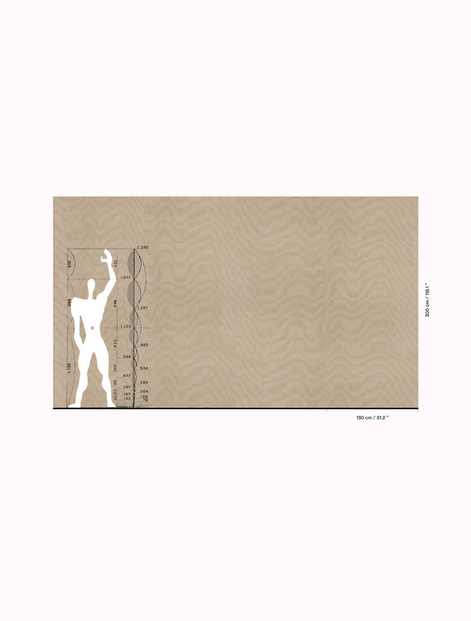 Dedar Moiré Chanvre Behang 02D2400200002 - LAB COLOUR THE WORLD