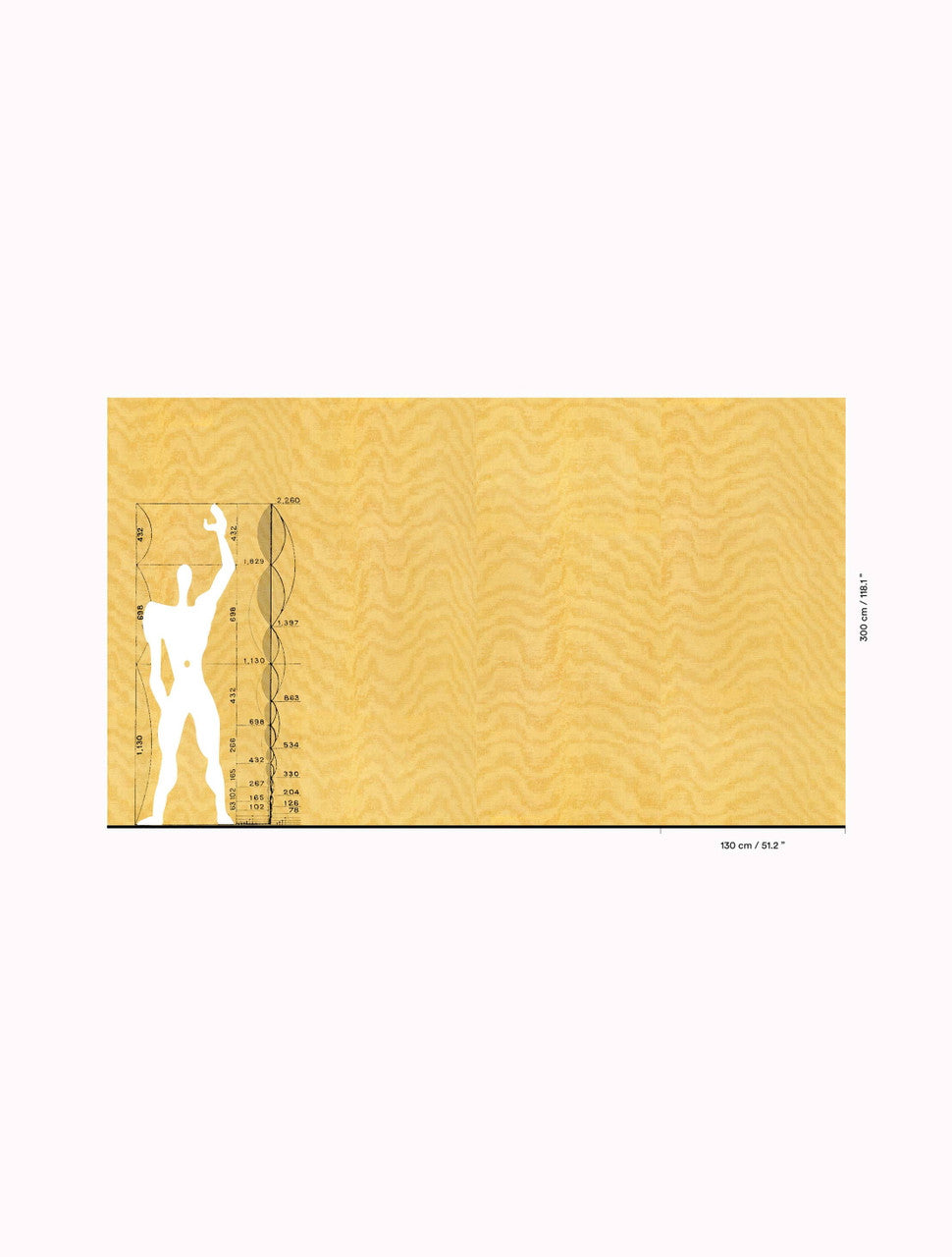 Dedar Moiré Chanvre Behang 02D2400200011 - LAB COLOUR THE WORLD