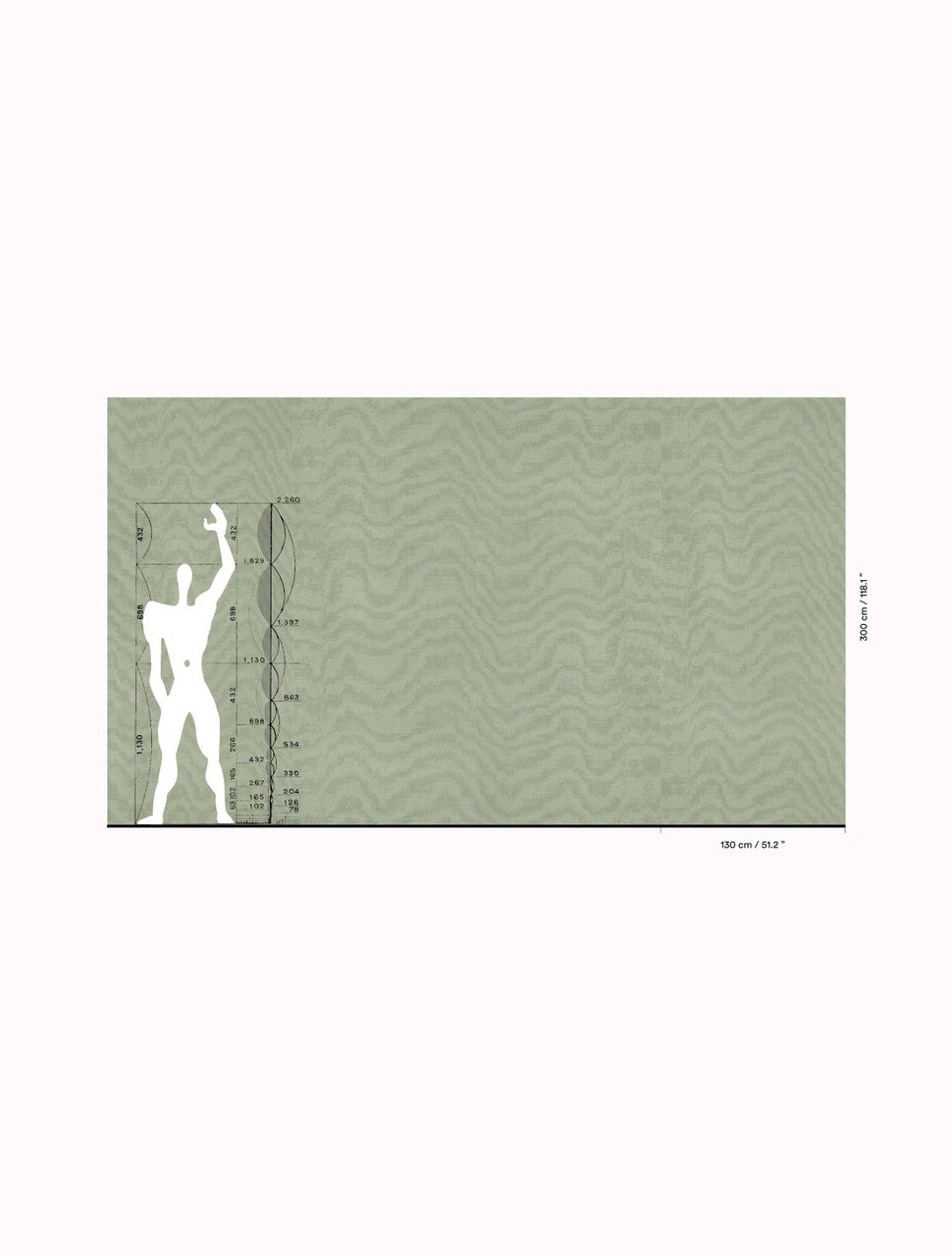 Dedar Moiré Chanvre Behang 02D2400200004 - LAB COLOUR THE WORLD