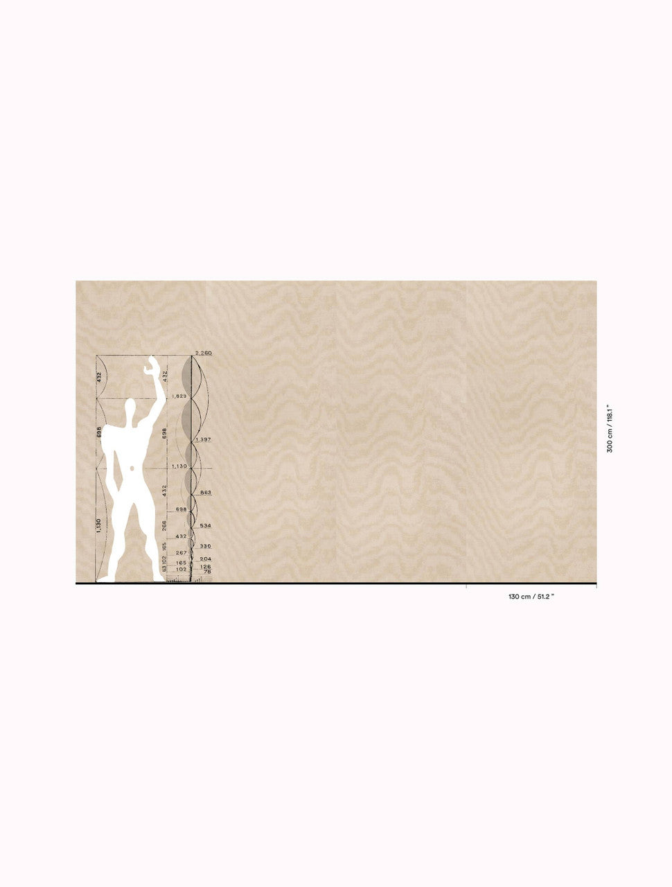 Dedar Moiré Chanvre Behang 02D2400200001 - LAB COLOUR THE WORLD