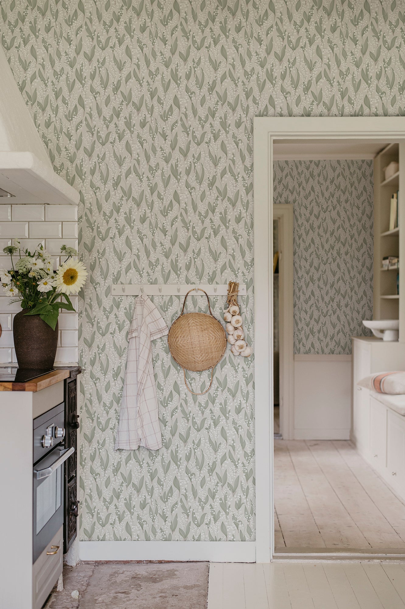 Sandberg Liljekonvalj Behang 479-18 - Spring Green