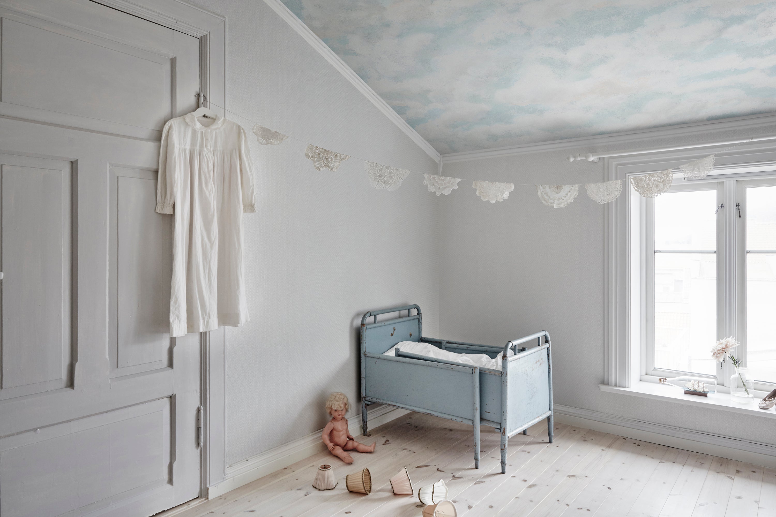 Sandberg Himmel Behang 646-06 - Light Blue