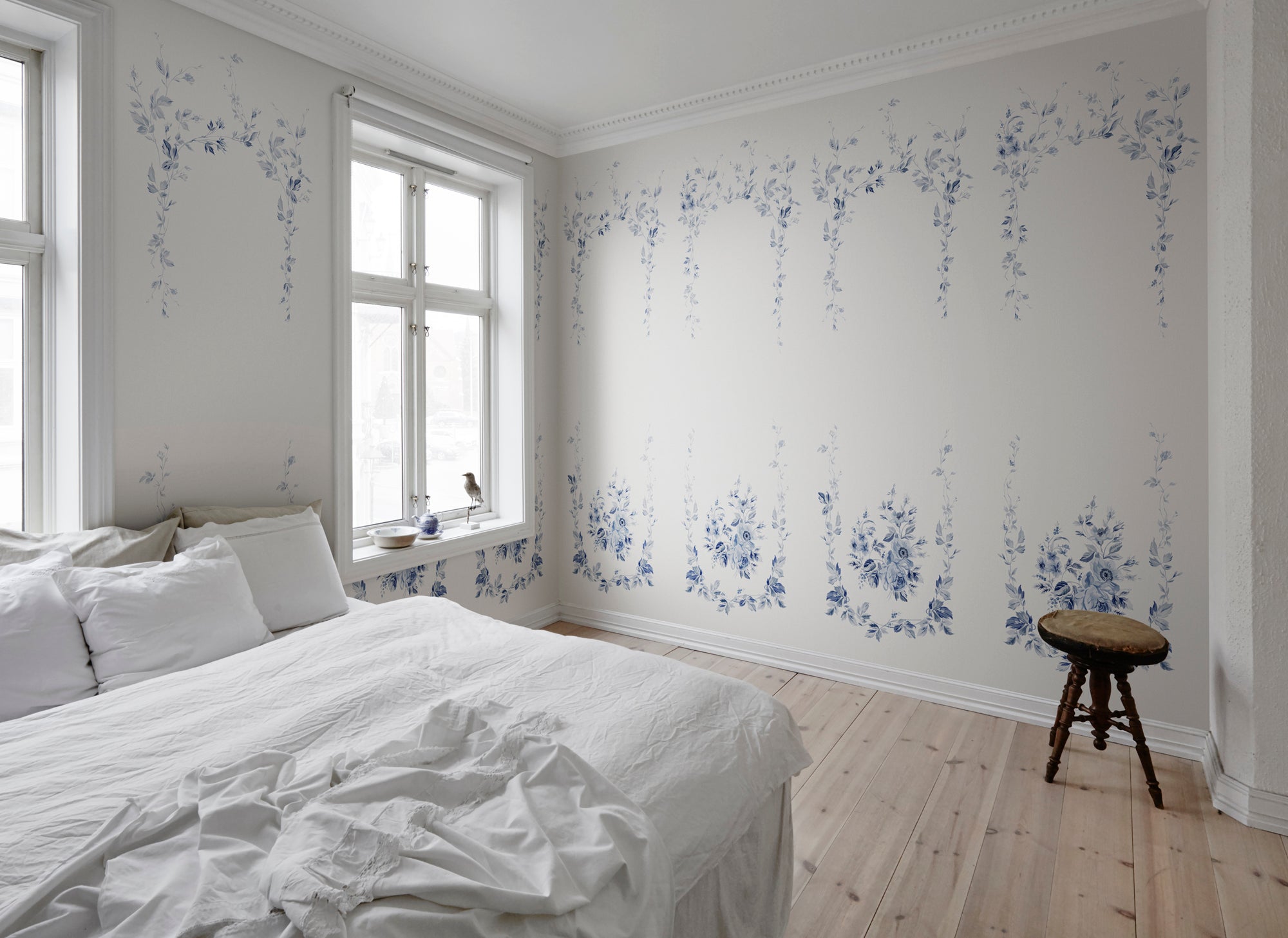 Sandberg Marieberg Behang 647-04 - Blue