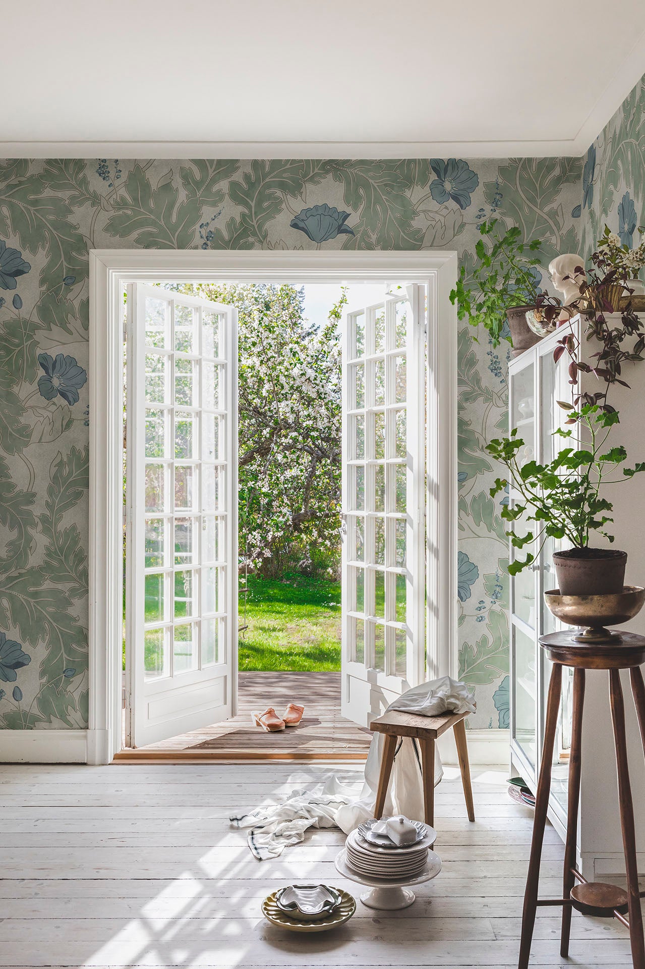 Sandberg Poppy Behang 660-38 - Garden Green