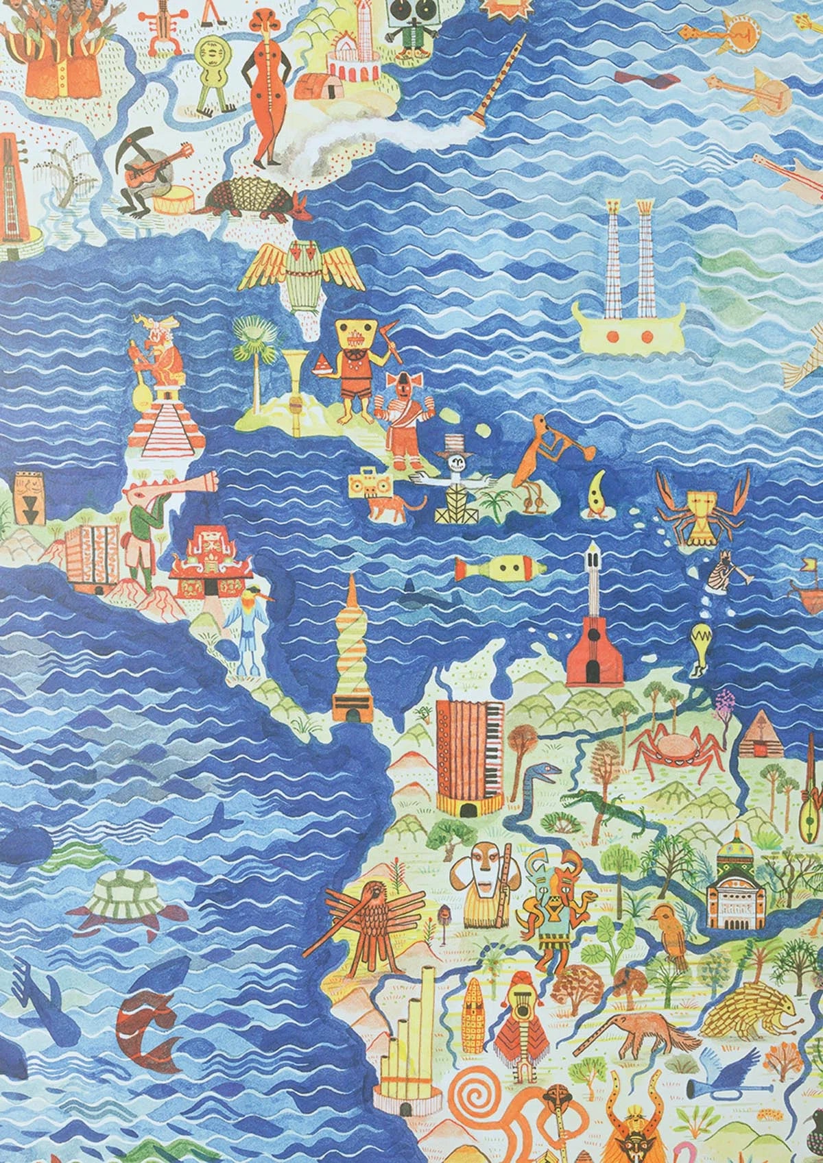 Pierre Frey Musiques du monde Behangpaneel FP996001 - LAB COLOUR THE WORLD
