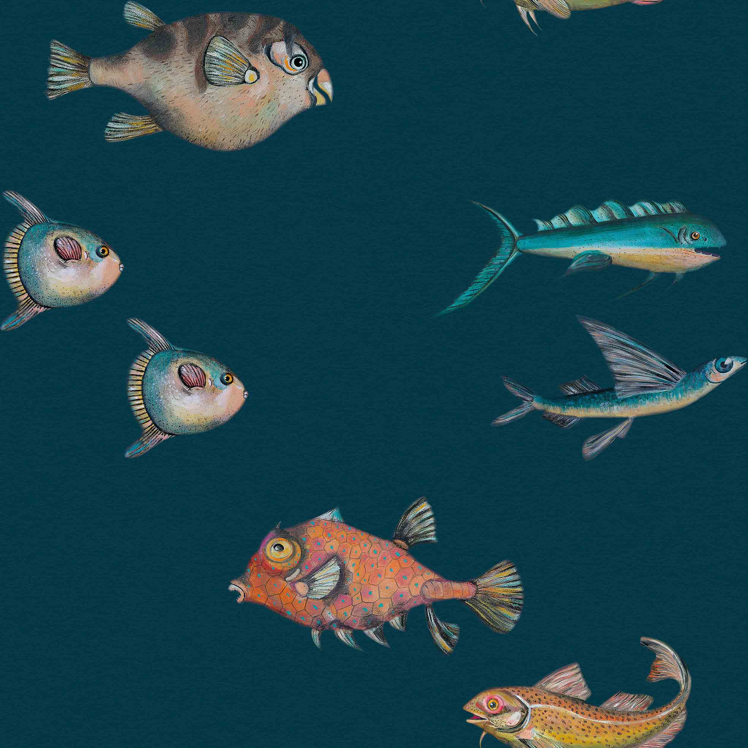 Coordonné 40th Anniversary Peces Santamans behang 8000044 behang afbeelding 1