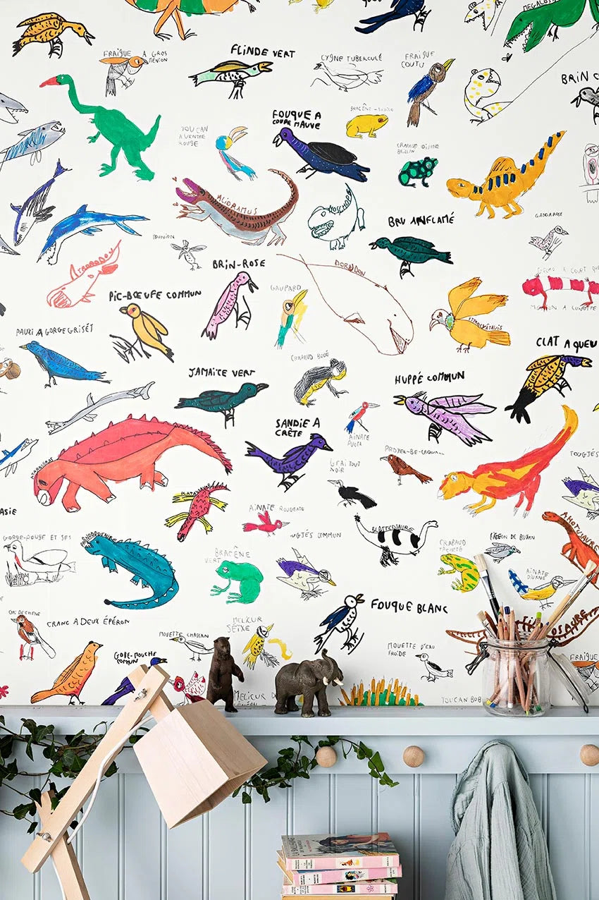 Pierre Frey Encyclopedie Behang FP818001 - LAB COLOUR THE WORLD
