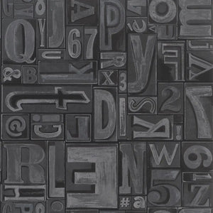 Ralph Lauren Copeley Letterpress Behang PRL5007/02