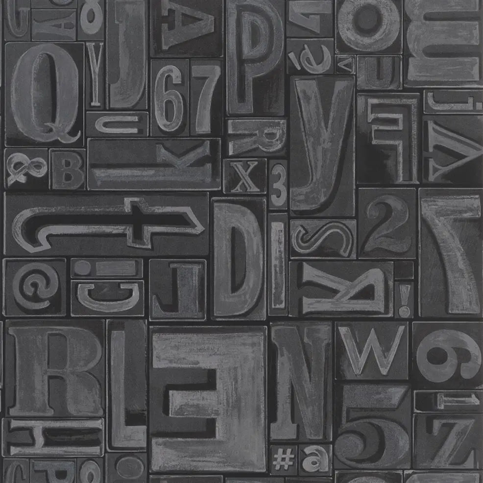 Ralph Lauren Copeley Letterpress Behang PRL5007/02