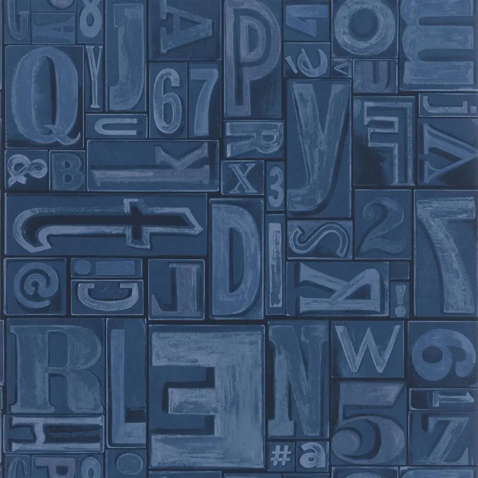 Ralph Lauren Copeley Letterpress Behang PRL5007/03