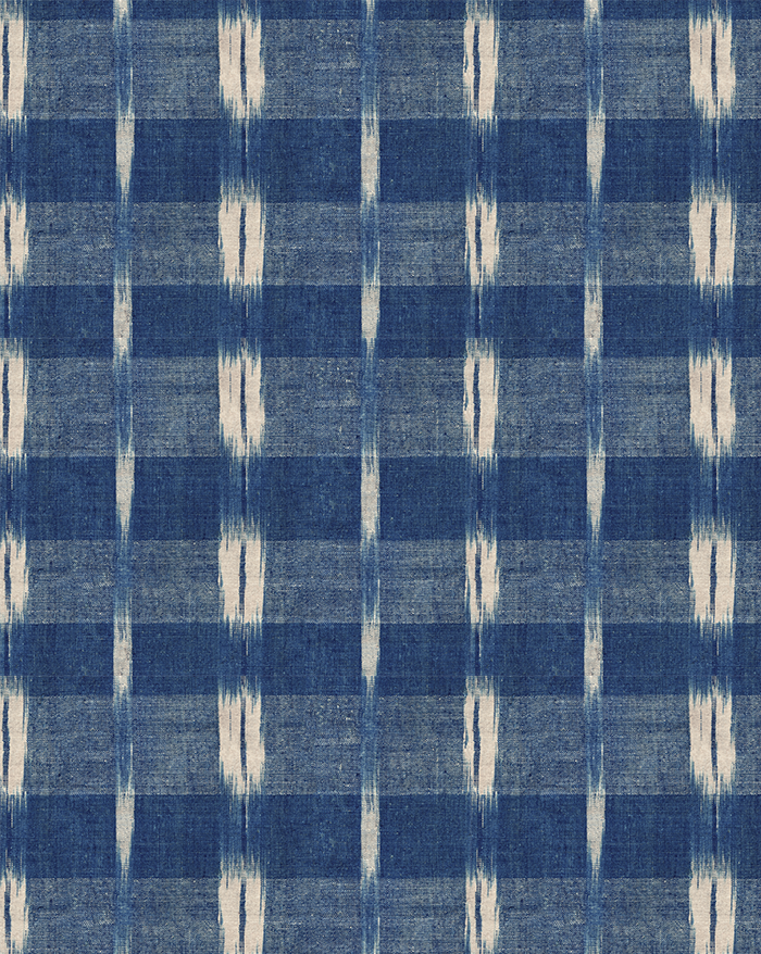 Antoinette Poisson Flamme indigo Behang Rouleau 83A