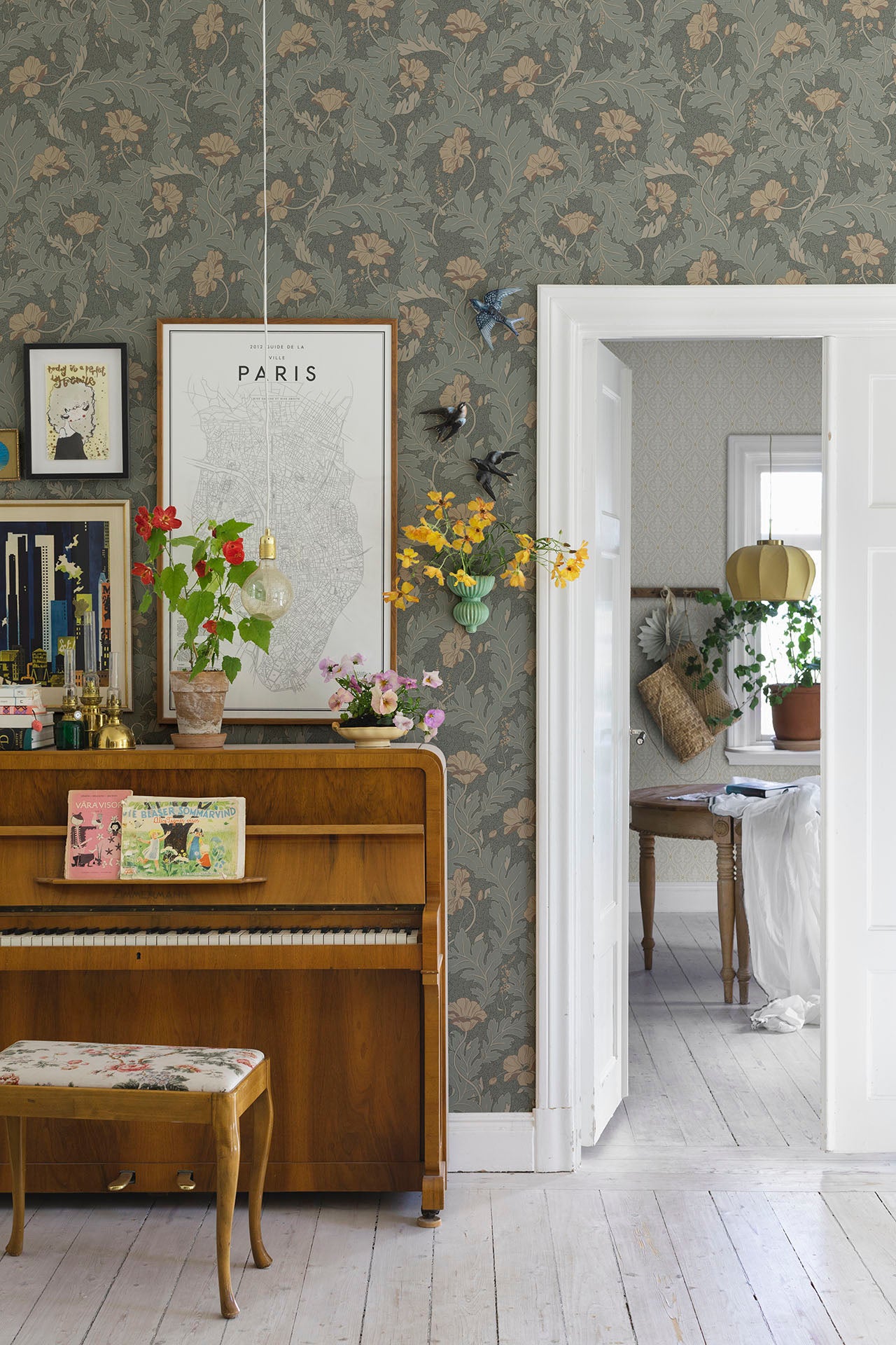 Sandberg Charlotta Behang 830-78 - Forest Green