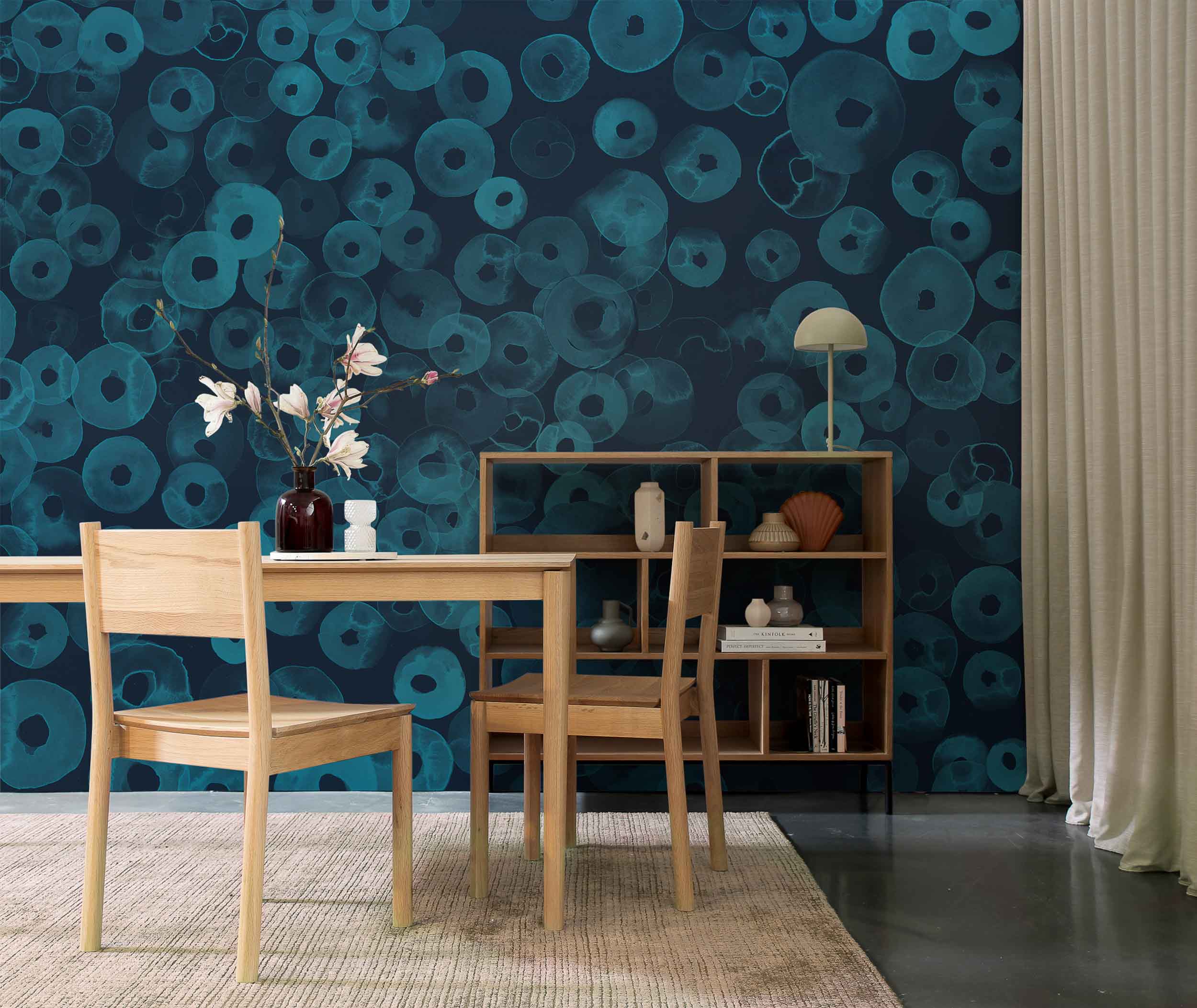 Coordonné Geo Cellular Patterns behang A00154 sfeer afbeelding 1