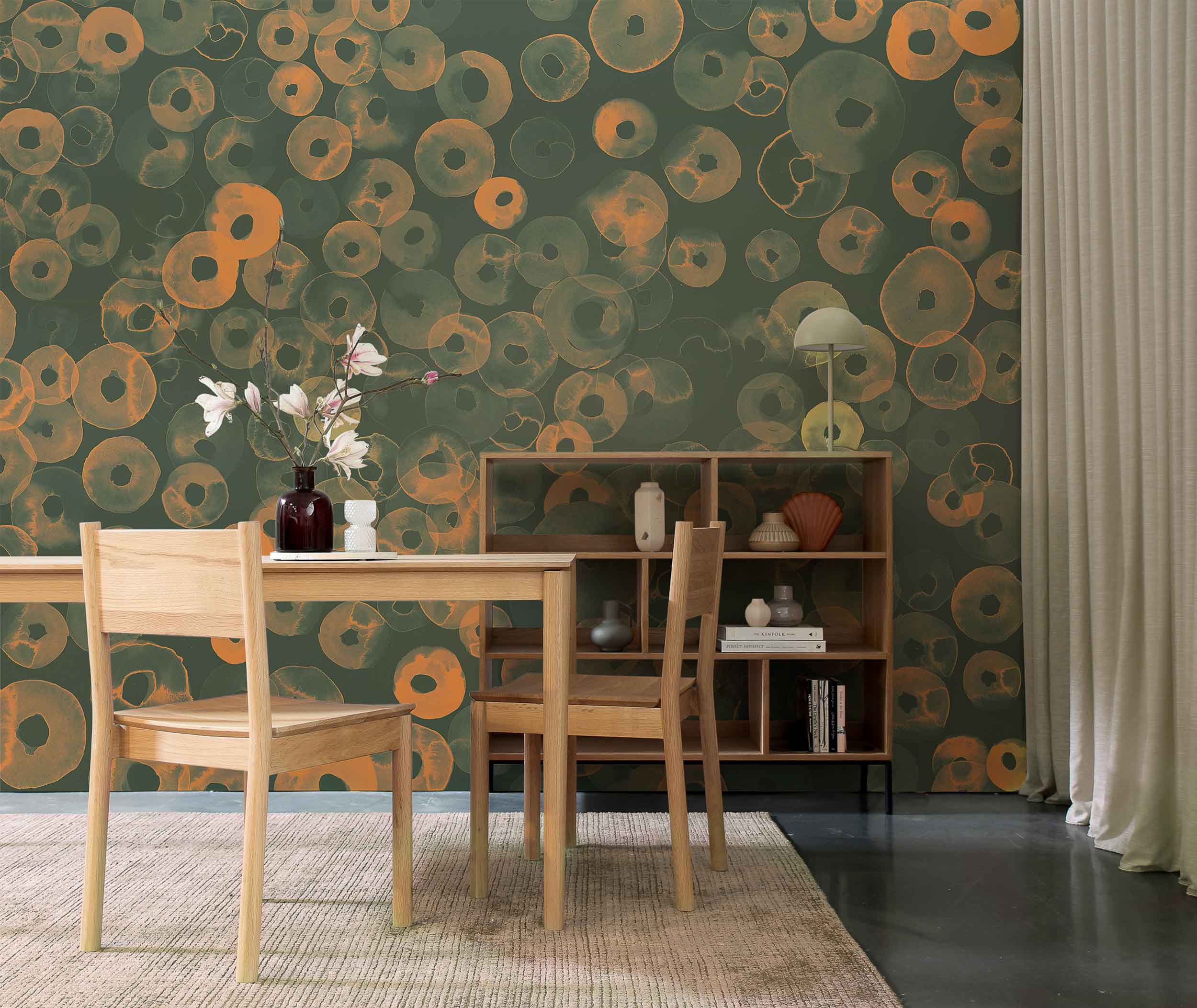 Coordonné Geo Cellular Patterns behang A00156 sfeer afbeelding 1