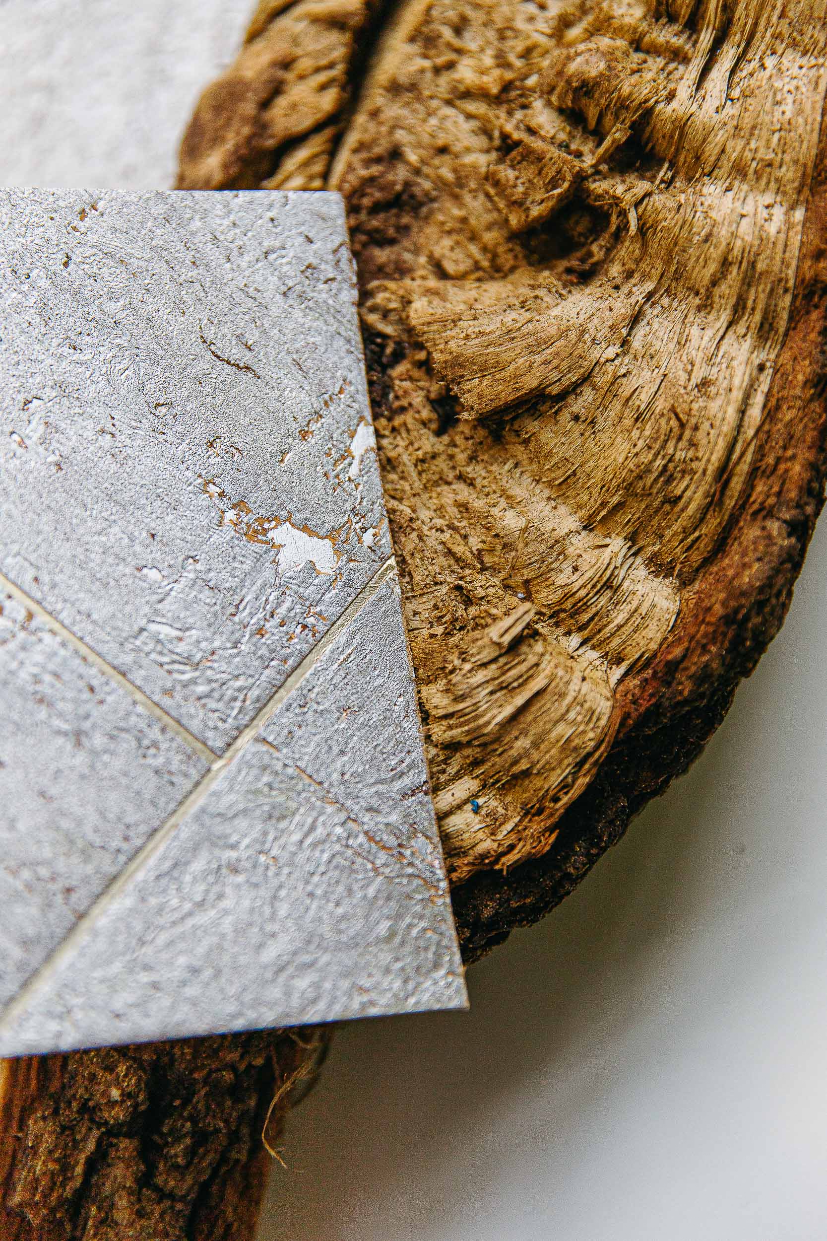 Coordonné Woodcraft Diamond Cork behang A00414 sfeer afbeelding 1