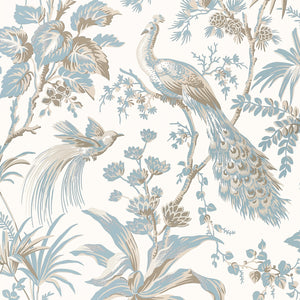 Anna French Peacock Toile Behang AT57828