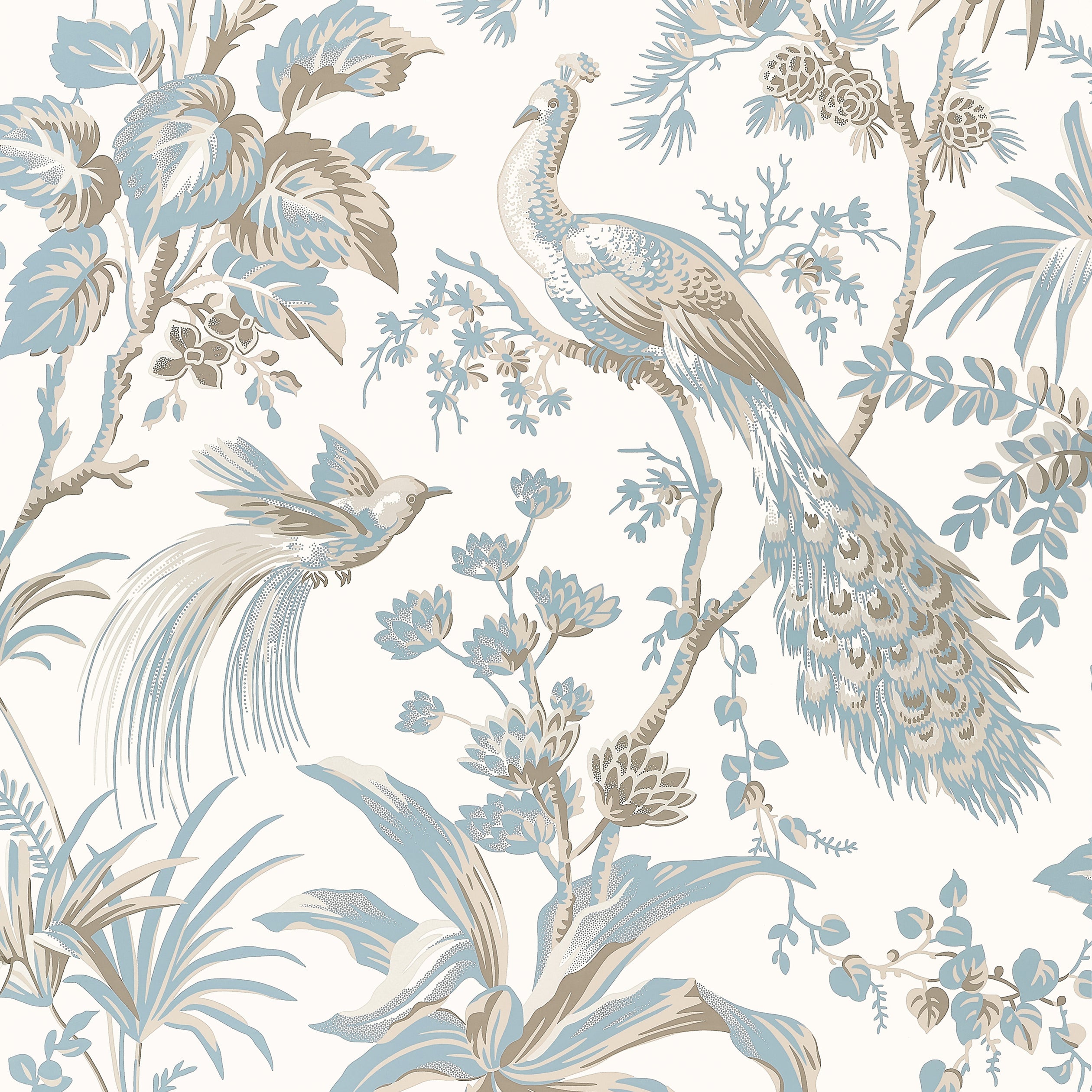Anna French Peacock Toile Behang AT57828