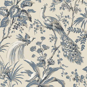 Anna French Peacock Toile Behang AT57833