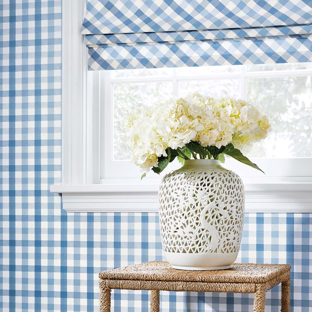 Anna French Saybrook Check Behang AT15147 - sfeerbeeld