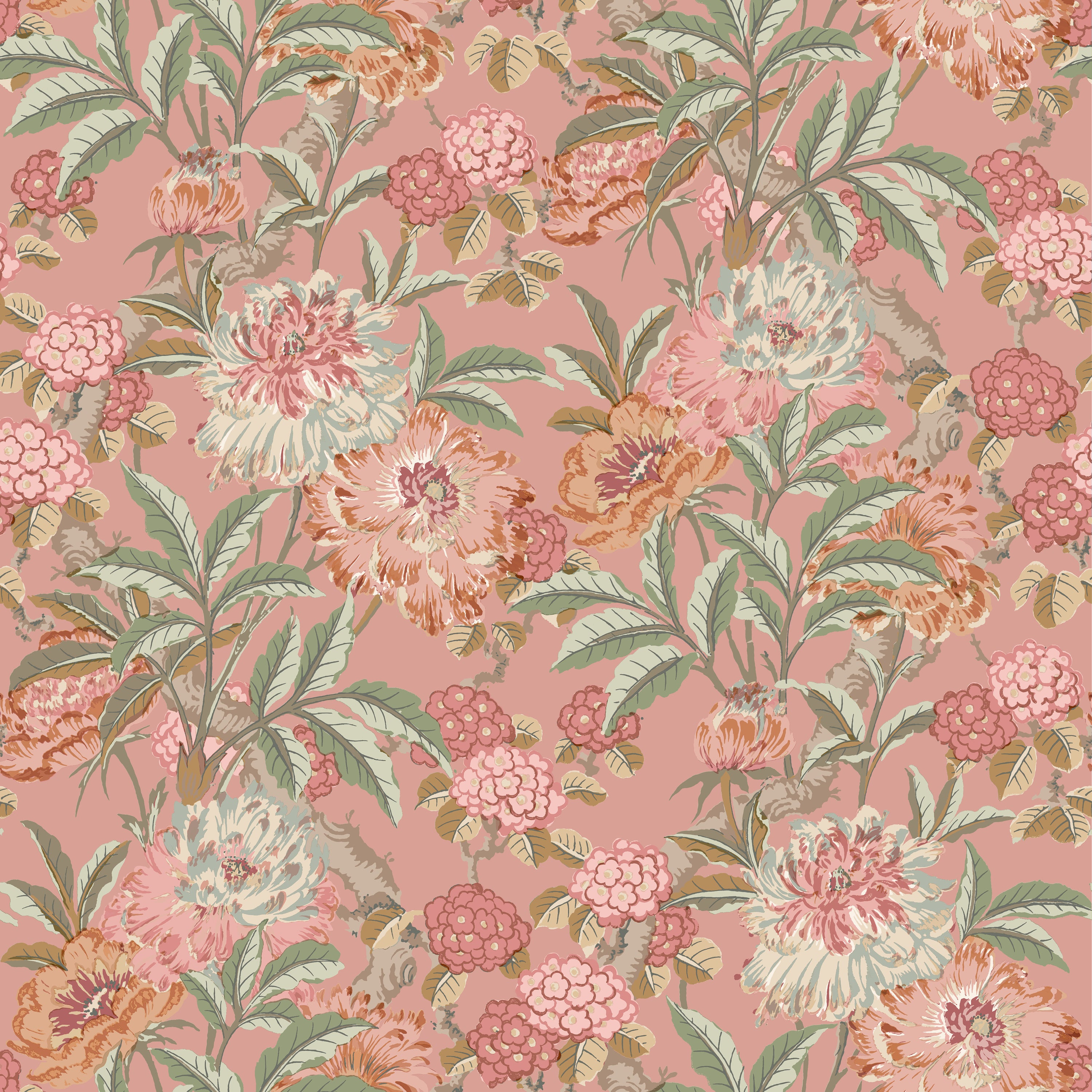 GP & J Baker Summer Peony Behang BW45095/2